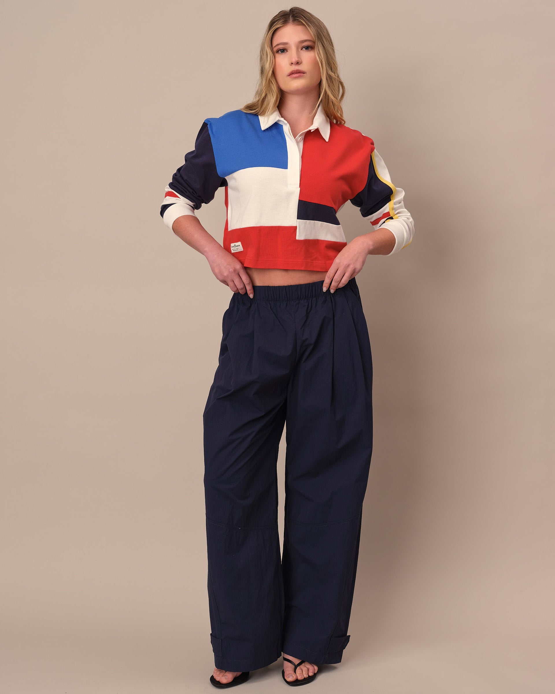 Colour Block Rugby Cropped Color Block Rugby Primary Colorblock – Rowing Blazers