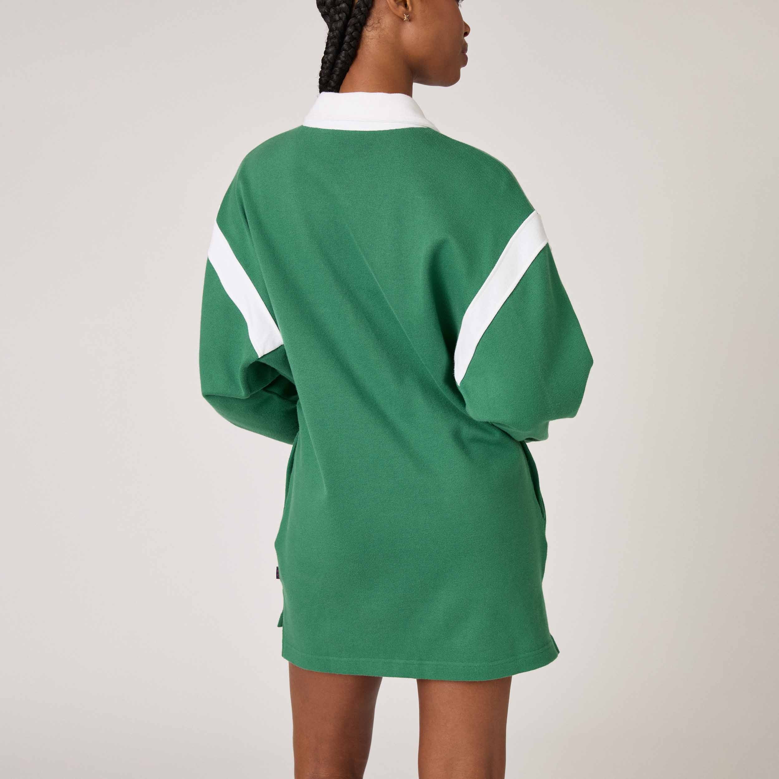 Women's Stripe Rugby Dress Green Green / L Women's Stripe Rugby Dress Green Green / L