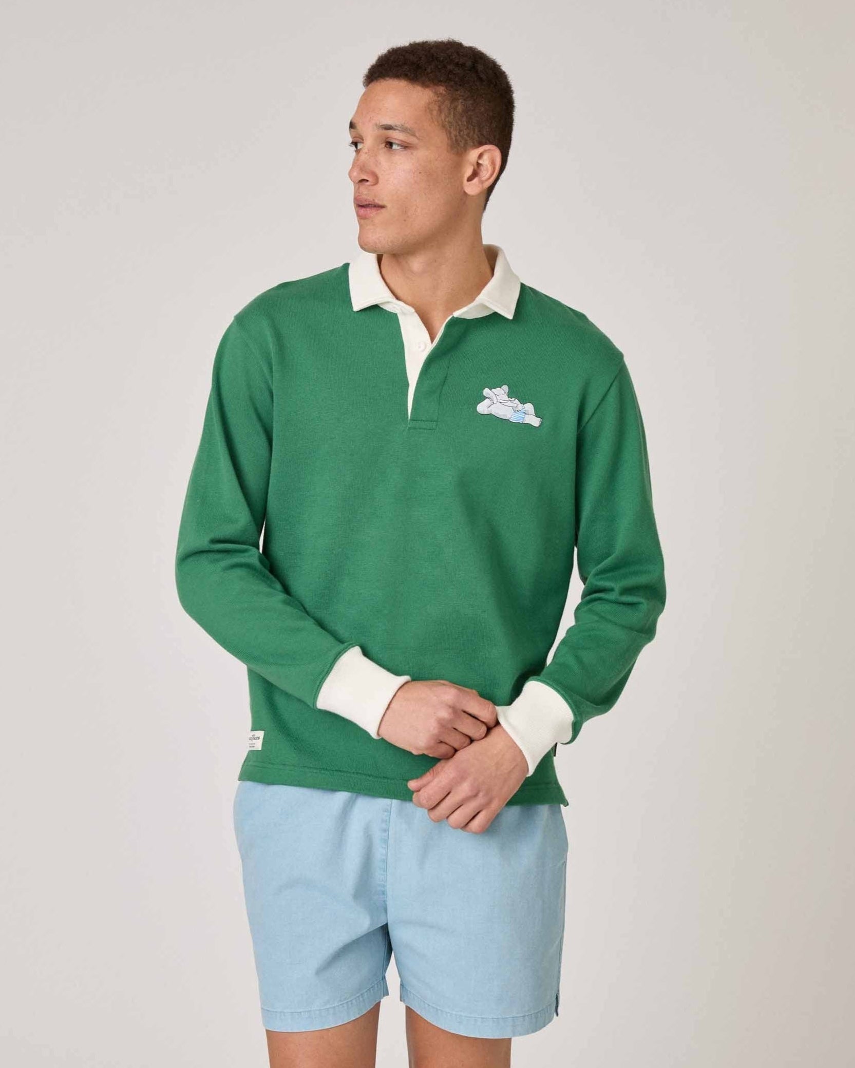 Rowing Rugby Top Babar Cotton Rugby Green – Rowing Blazers