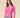 Women's Cable Knit Collared Cardigan Pink