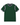 A dark green short-sleeve t-shirt with navy and white ribbed trim on the crew neck and sleeve cuffs, shown flat against a white background.