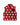 Women’s Sherpa Sheep Vest Diana Red, a red sherpa fleece vest featuring a repeating black sheep pattern with one single black sheep on the left chest.