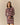 Kris Long Sleeve Striped Polo Dress Red Red / XL