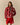 Caroline Cropped Sheep Sherpa Red Red / XL