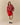 Caroline Cropped Sheep Sherpa Red Red / XL