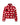 Caroline Cropped Sheep Sherpa Diana Red zip-up cropped sherpa jacket featuring an all-over print of white sheep with one single black sheep on the chest.