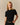Georgia Asymmetrical Cable Top Black Black / XL