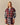 Gwen Mixed Plaid Funnel Neck Jacket Multi-Color Multi-Color / XL