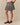 Elsa Mixed Plaid Pleated Skirt Multi-Color Multi-Color / XL