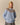Astrid Fair Isle Wool Sweater Light Blue Light Blue / XL