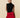 Women's Bow Pleated Skirt Red