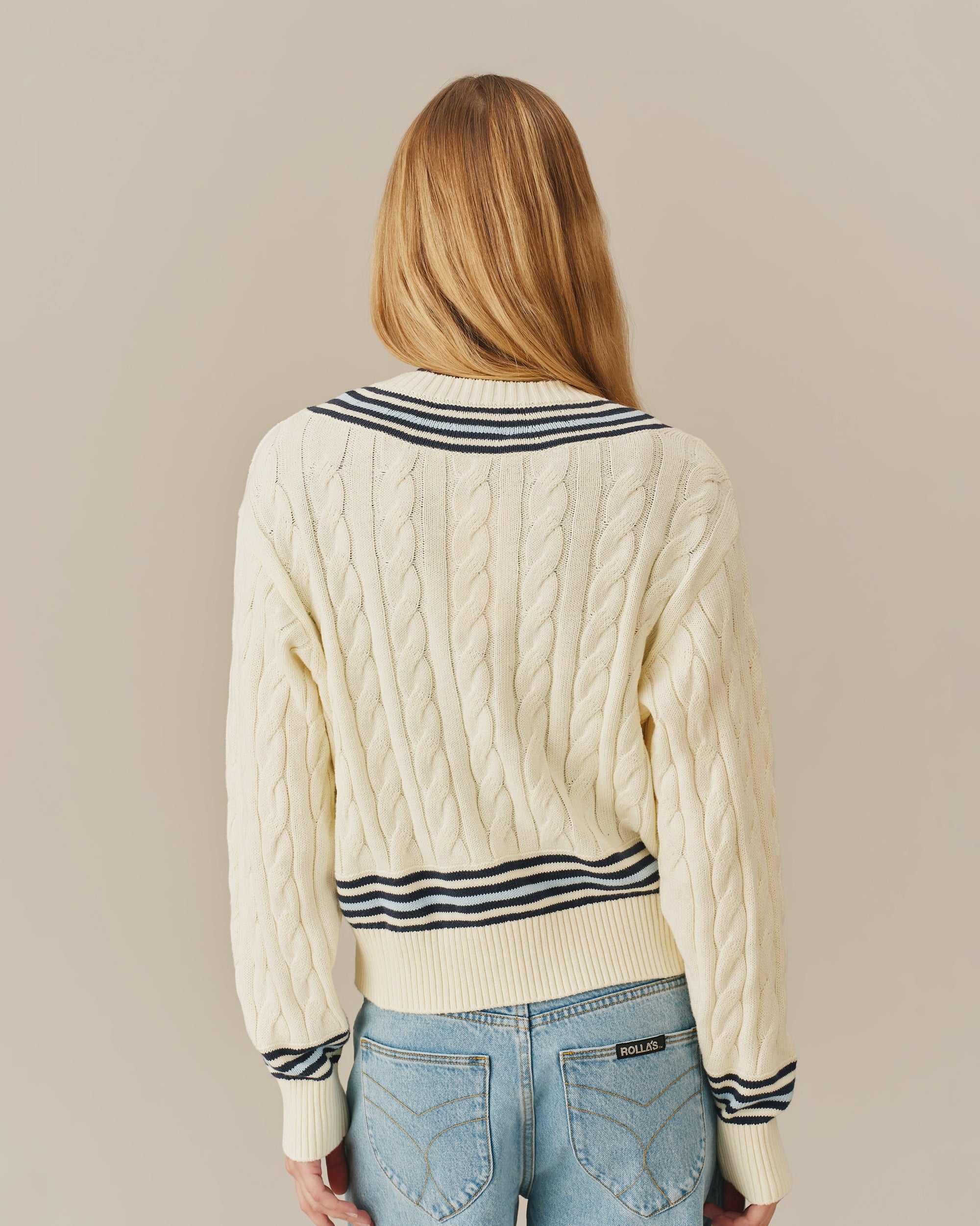 Traditional Rowing Sweaters Cotton Cricket Sweater Cream – Rowing Blazers