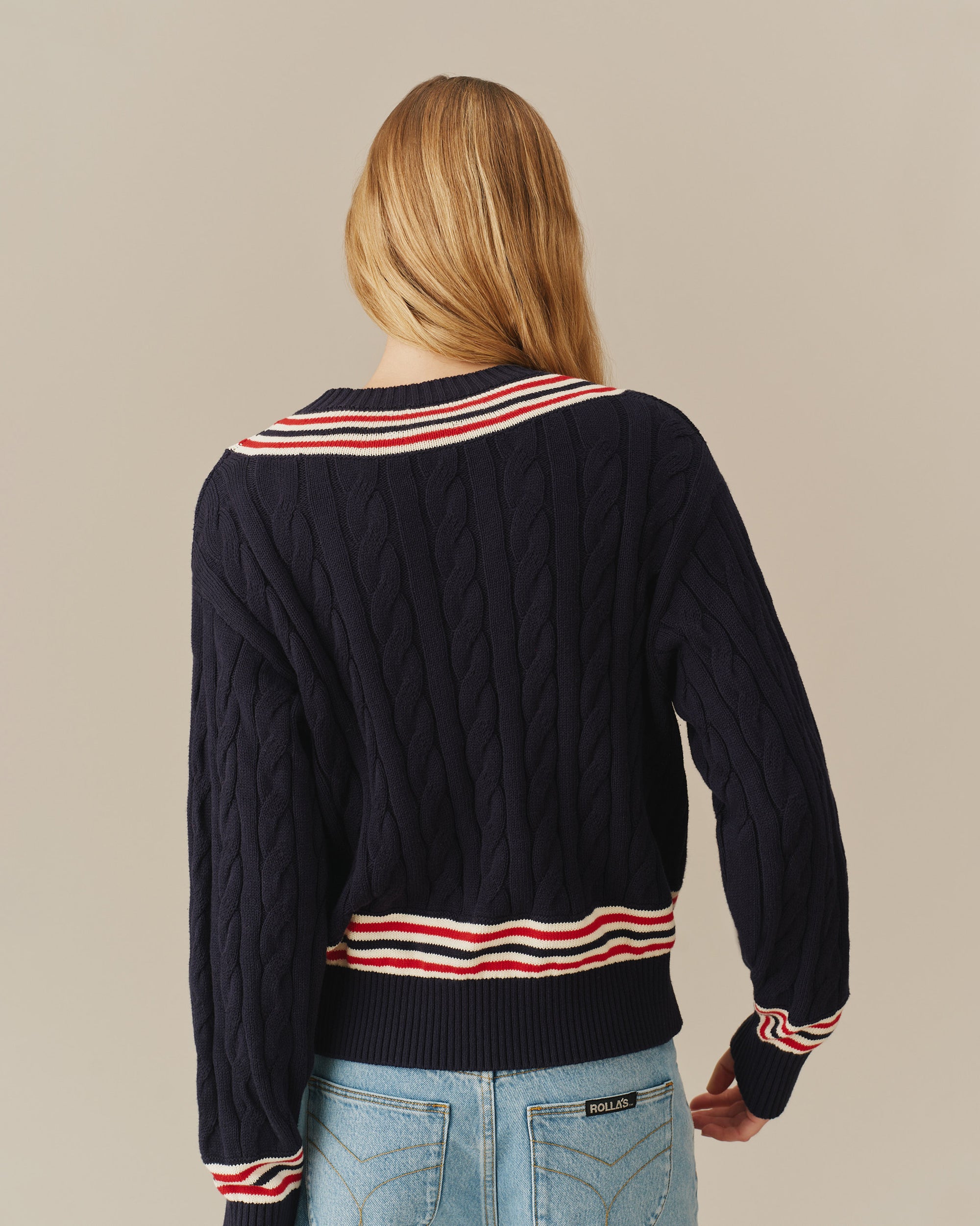 Traditional Rowing Sweaters Cotton Cricket Sweater Navy – Rowing Blazers