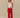 Women's Contrast Ribbon Poplin Pant Red