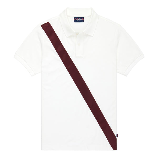 Harriman Satin-Stripe Polo Shirt