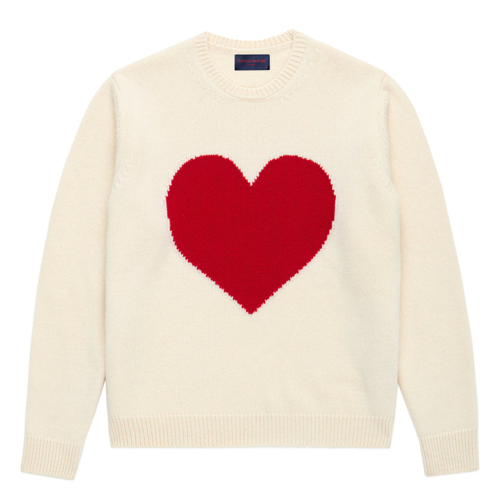 Gyles & George Unisex Heart Sweater – Rowing Blazers