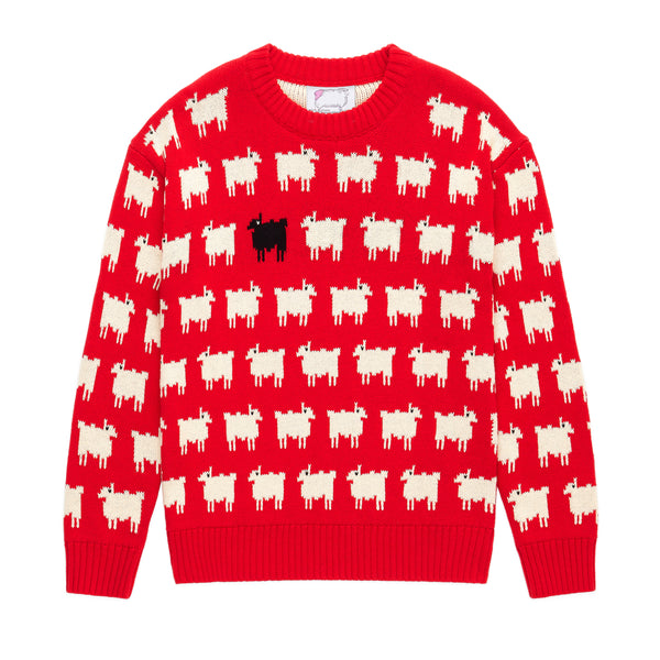 Warm & Wonderful Womens Fitted Diana Edition Cotton Sheep Sweater (PREORDER)