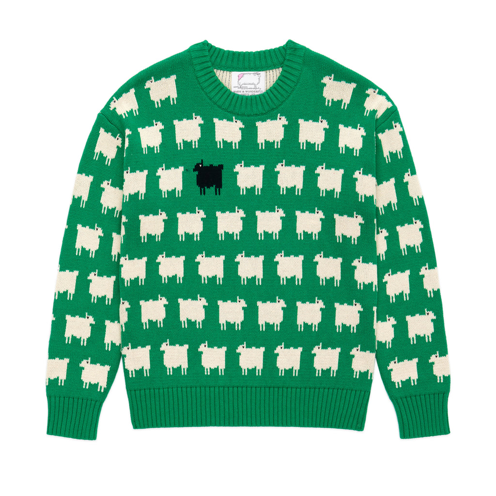 Warm & Wonderful Women's Fitted "Diana Edition" Cotton Sheep Sweater