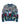 The Rowing Blazers Cotton Football Sweater Green features a game-day motif with players in uniforms and helmets against a pixelated stadium crowd in green, red, white, and blue.