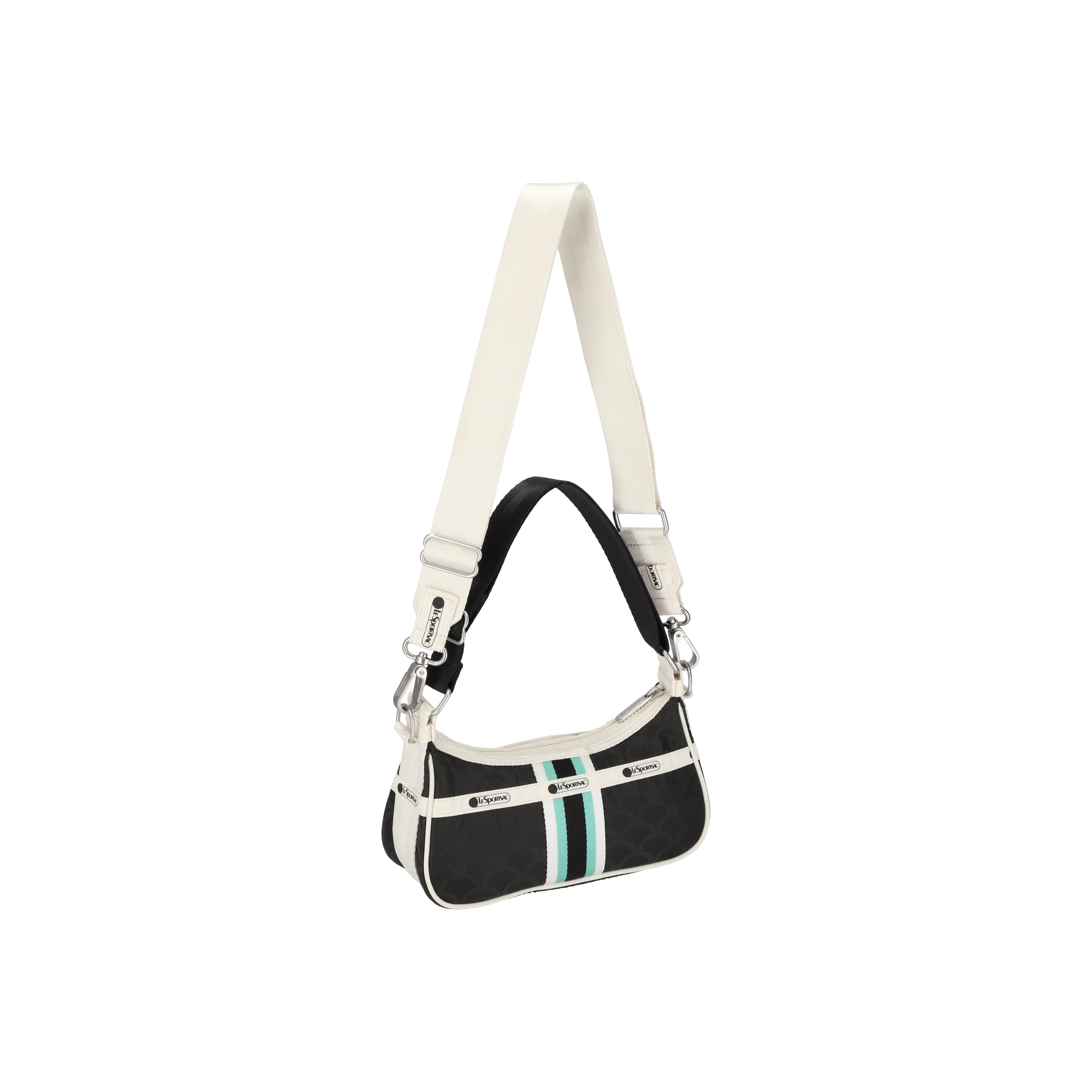 Striped best sale shoulder bag