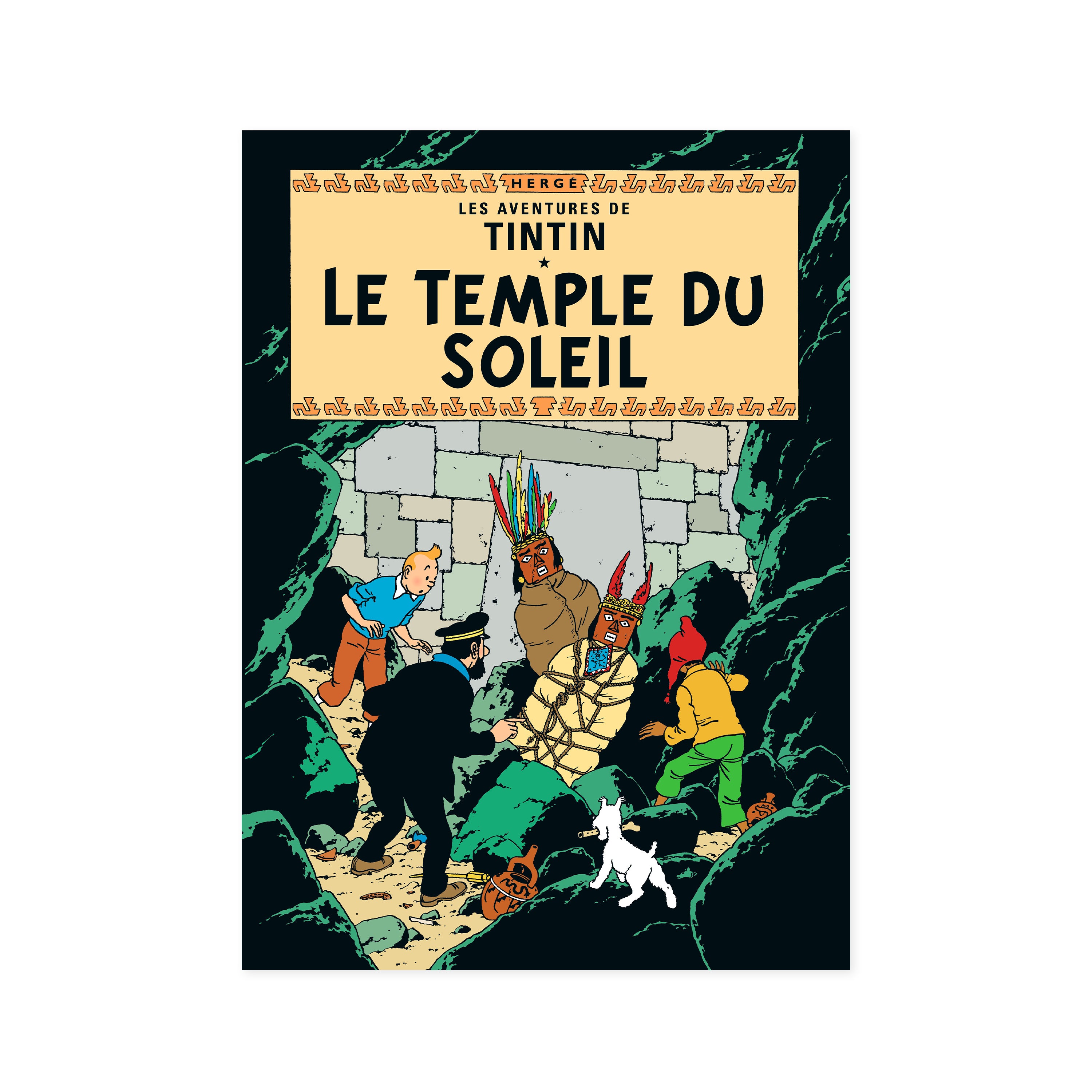 Tintin Le Temple Du Soleil Postcard