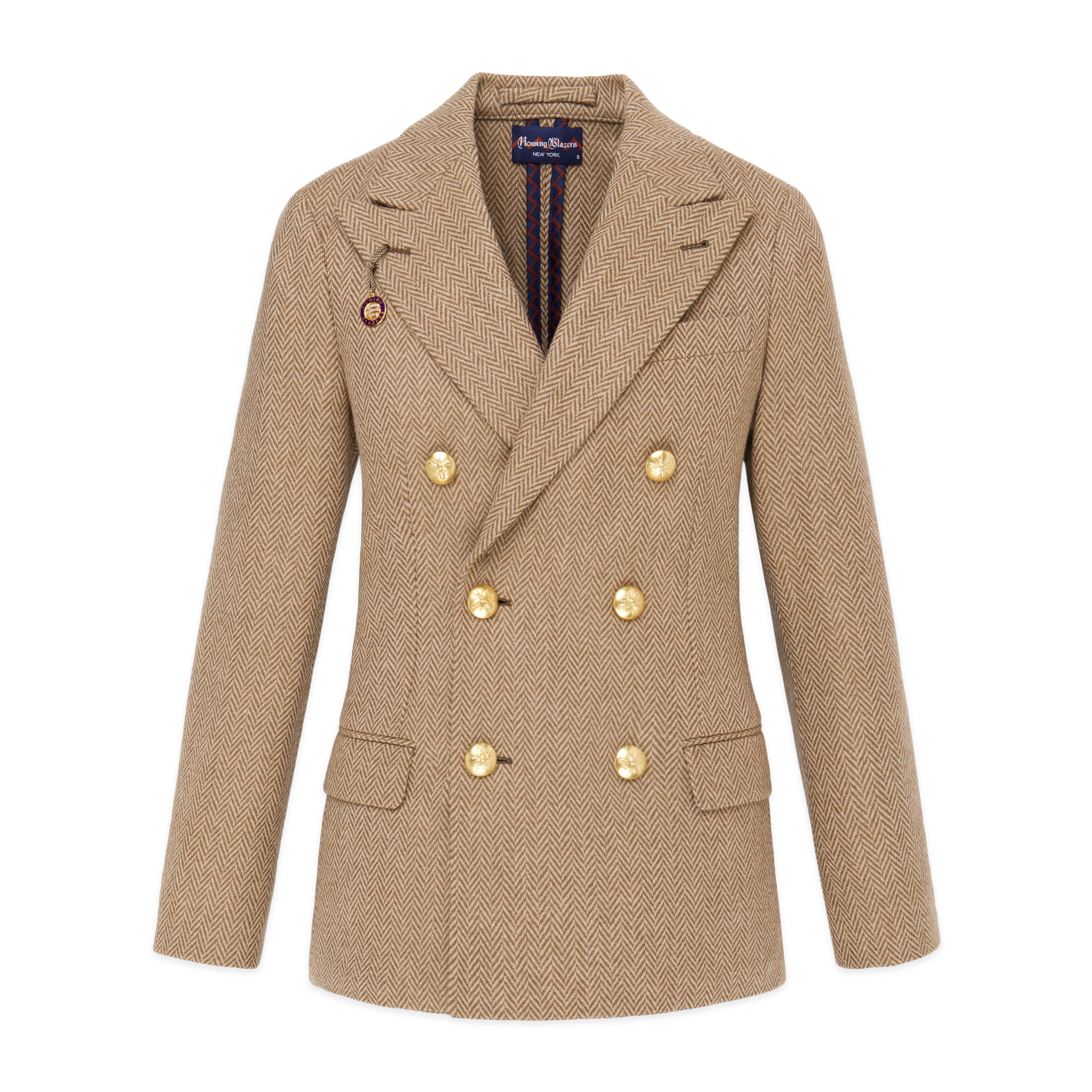 Women's wool blazers top