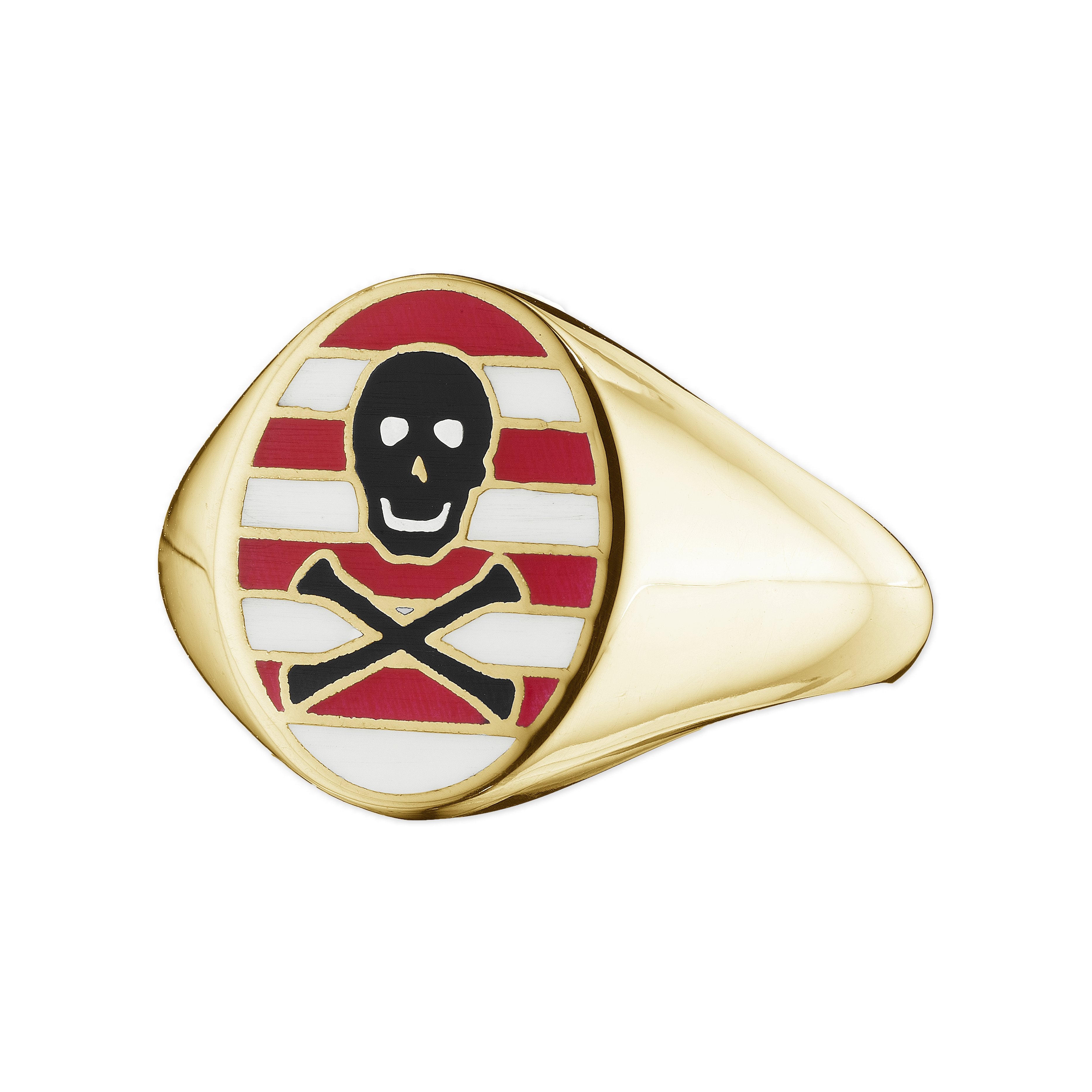 Skull and deals crossbones signet ring