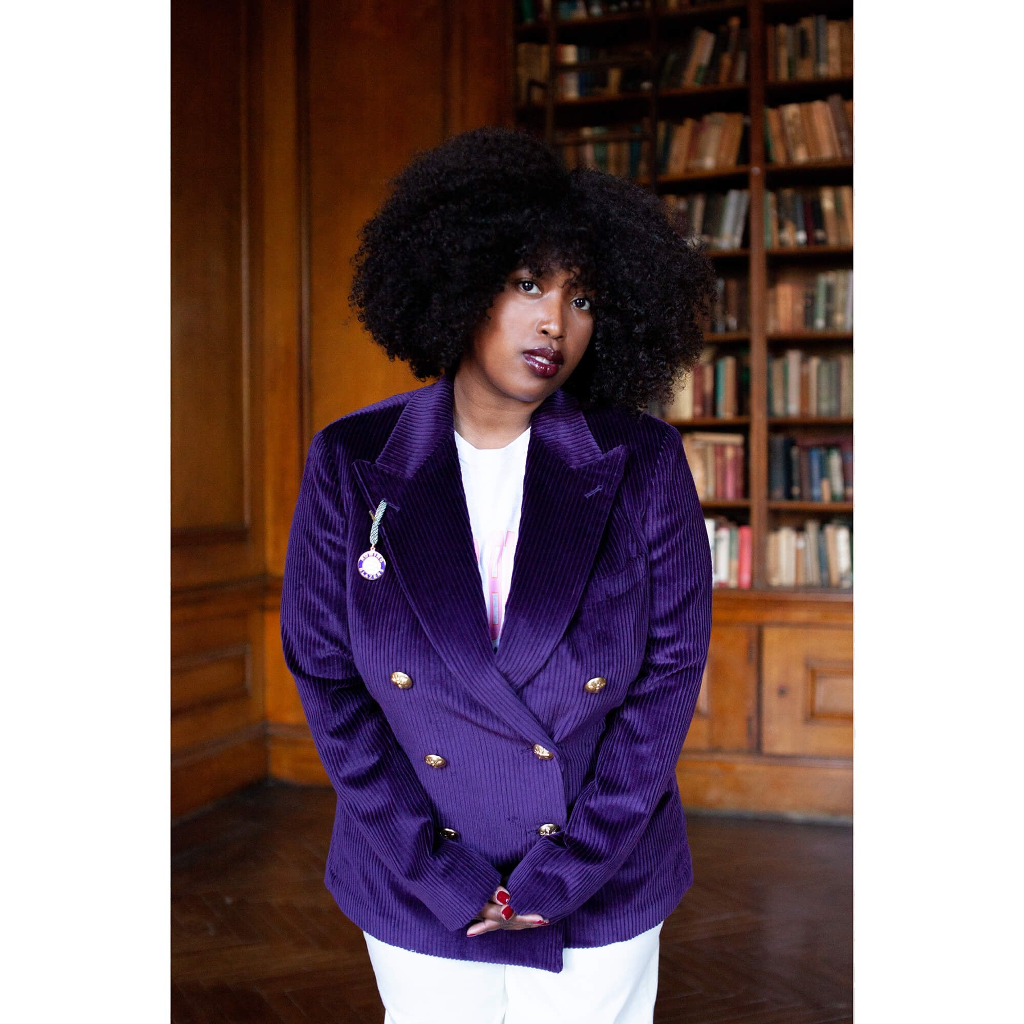 Ladies purple clearance jacket blazer